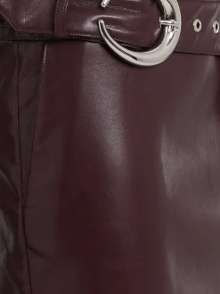 Midi skirt w/ buckle belt