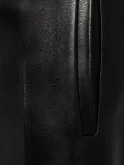 Miles straight leg leather pants