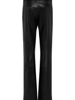 Miles straight leg leather pants