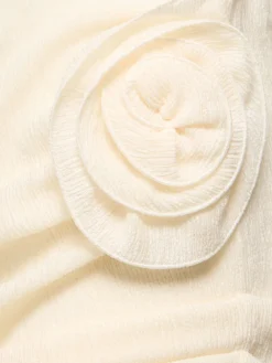 Minigonna drappeggiata con rose