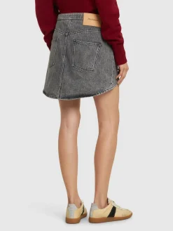 Minigonna in denim con tasche