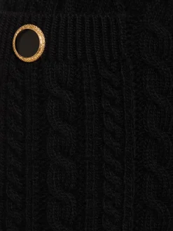 Minigonna in maglia di lana
