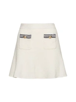 Minigonna in maglia texturizzata