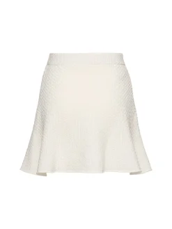 Minigonna in maglia texturizzata