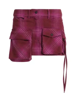 Minigonna in misto cotone con tasche cargo