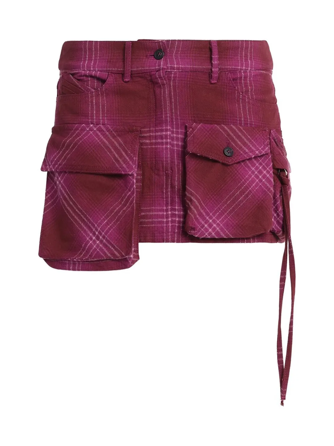 Minigonna in misto cotone con tasche cargo