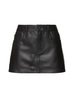 Minigonna in pelle