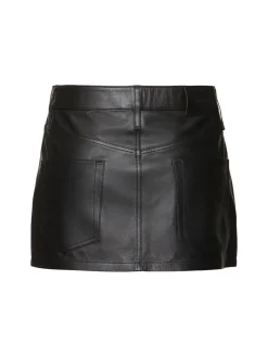 Minigonna in pelle