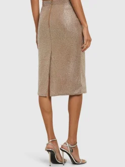 Minigonna in viscosa con paillettes
