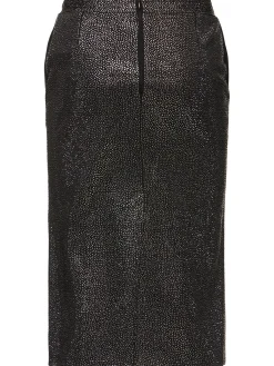 Minigonna in viscosa con paillettes