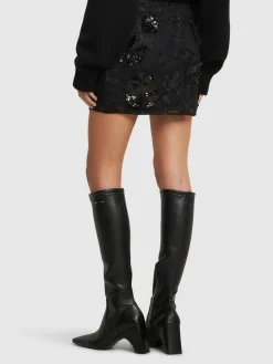 Minigonna Lula in mesh con fiori