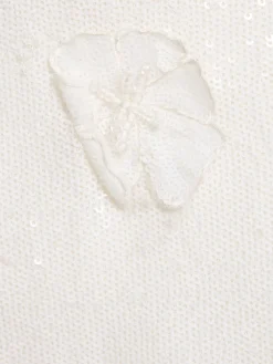 Minigonna Saje con paillettes e fiori