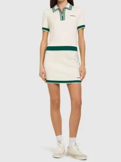 Minigonna tennis in maglia di lana