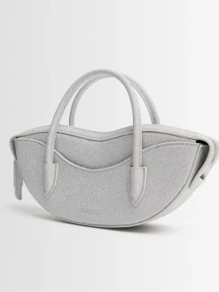 Mini Lips glitter top handle bag