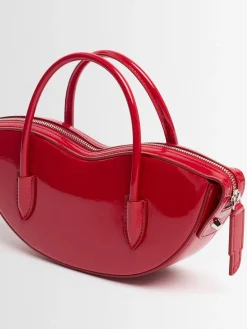 Mini Lips vinyl top handle bag