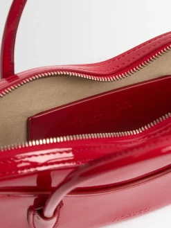 Mini Lips vinyl top handle bag
