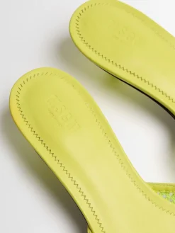 20mm Mesh heeled mules