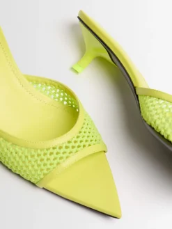 20mm Mesh heeled mules