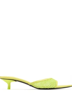 20mm Mesh heeled mules