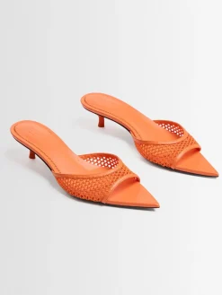 20mm Mesh heeled mules