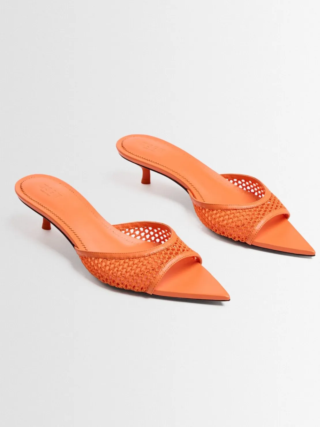 20mm Mesh heeled mules