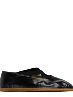 Mocassini stile ballerina in pelle