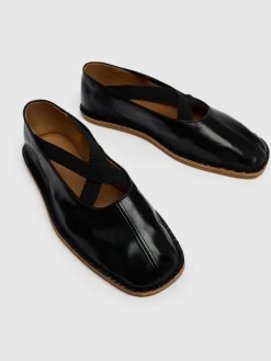 Mocassini stile ballerina in pelle