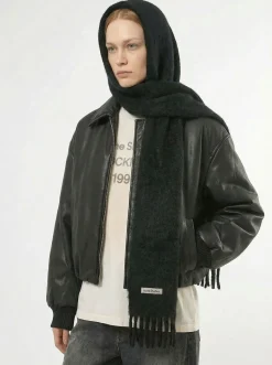 Mohair & wool scarf