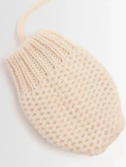 Muffole in maglia di misto lana