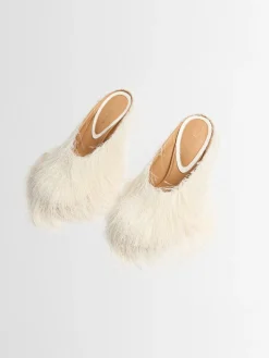 Mules in mesh con frange 105mm
