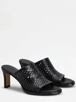 Mules in pelle 75mm