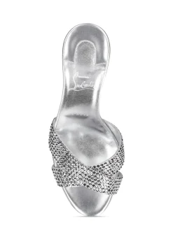 Mules Mariza in pelle lamé 85mm