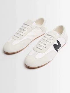 New Retro Trainer leather blend sneakers
