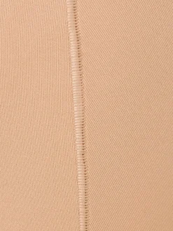 Nylon blend plunge mid thigh bodysuit