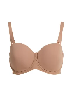 Nylon blend strapless bra