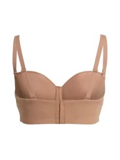 Nylon blend strapless bra