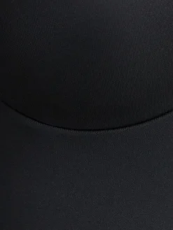 Nylon blend thong bodysuit
