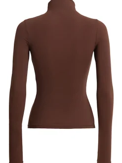 Nylon blend turtleneck top