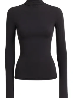 Nylon blend turtleneck top