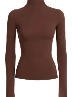 Nylon blend turtleneck top