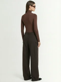 Nylon blend turtleneck top