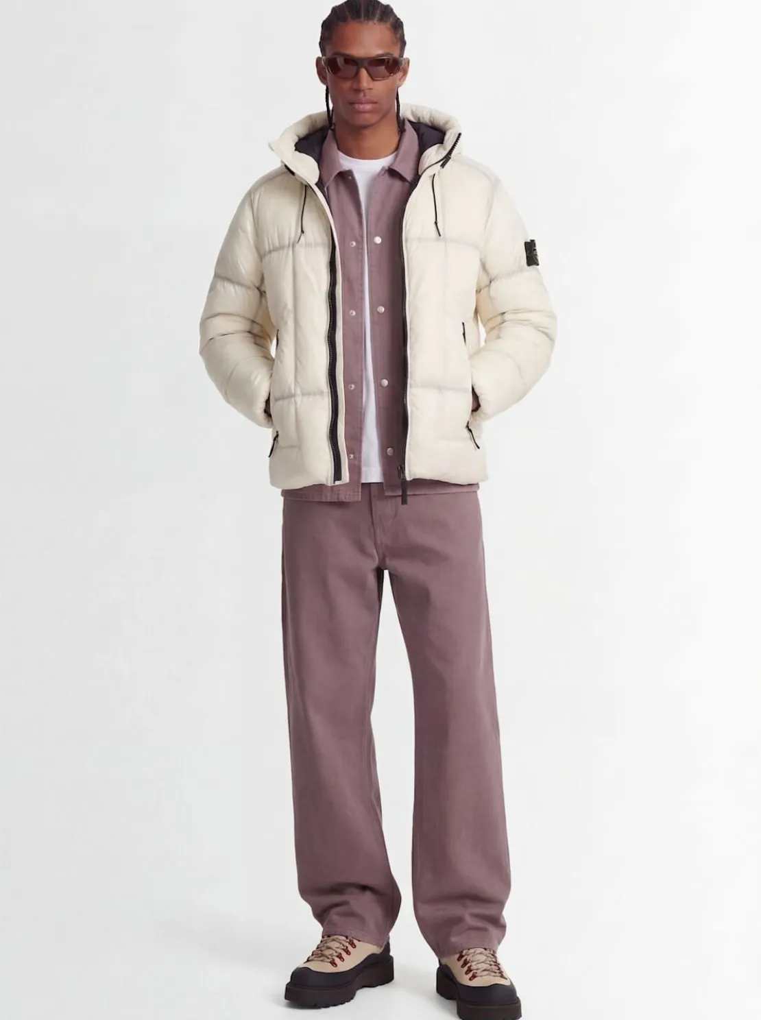Nylon down jacket