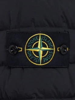 Nylon hooded down jacket