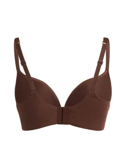 Nylon push-up plunge bra