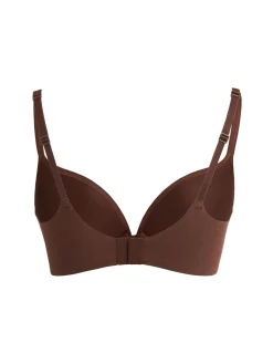 Nylon push-up plunge bra