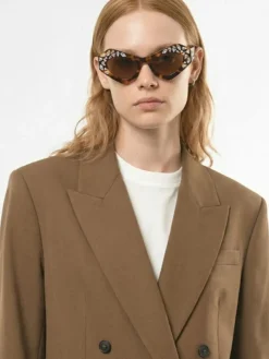 Occhiali da sole cat-eye in acetato