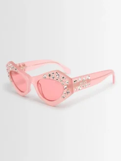 Occhiali da sole cat-eye in acetato