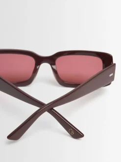 Occhiali da sole quadrati Lamar in acetato
