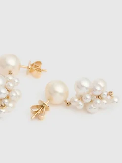 Orecchini Botticelli in oro 14kt con perla