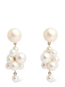 Orecchini Botticelli in oro 14kt con perla